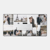 Erstellen Sie Ihre eigene Mit Monogramm 8-Foto Col Schreibtischunterlage (Tastatur & Maus)