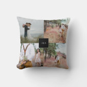 Erstellen Sie Ihre eigene mit Monogramm Hochzeitsk Kissen (Vorderseite)