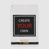 Erstellen Sie Ihre eigene - mit Monogramm, markens Golfhandtuch (Vorderseite)