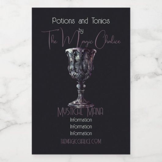 Erstellen Sie Ihre eigene mittelalterliche gotisch Lebensmitteletikett (Einzelnes Label)