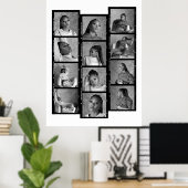 Erstellen Sie Ihre eigene moderne 12-Foto-Collage  Poster (Heimbüro)