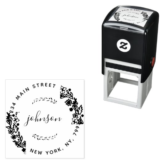 Erstellen Sie Ihre eigene moderne, blumenreiche Rü Permastempel (Beispiel)