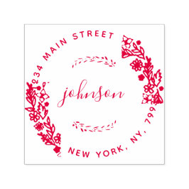 Erstellen Sie Ihre eigene moderne, blumenreiche Rü Permastempel