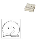 Erstellen Sie Ihre eigene moderne Bücherbibliothek Gummistempel (Stempel)