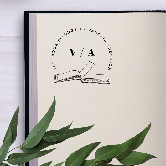 Erstellen Sie Ihre eigene moderne Bücherbibliothek Gummistempel