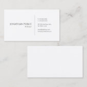 Erstellen Sie Ihre eigene moderne Elegant einfach  Visitenkarte (Vorne/Hinten)