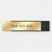 Erstellen Sie Ihre eigene moderne elegante Gold Lo Türschild (Vorderseite )