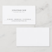 Erstellen Sie Ihre eigene moderne, elegante Minima Visitenkarte (Vorne/Hinten)