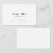 Erstellen Sie Ihre eigene moderne Elegante Minimal Visitenkarte (Vorne/Hinten)