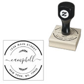 Erstellen Sie Ihre eigene moderne Familienname-Rüc Gummistempel (Stempel)