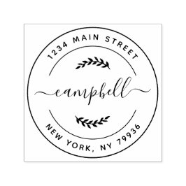 Erstellen Sie Ihre eigene moderne Familienname-Rüc Permastempel