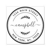 Erstellen Sie Ihre eigene moderne Familienname-Rüc Permastempel (Design)