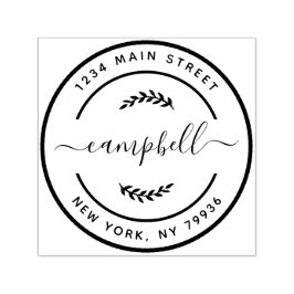 Erstellen Sie Ihre eigene moderne Familienname-Rüc Permastempel