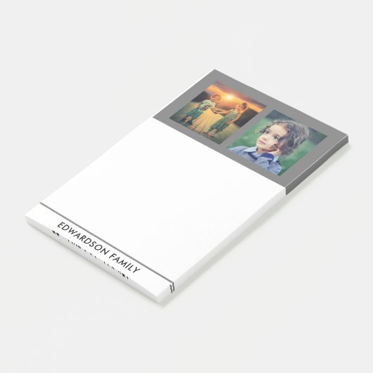 Erstellen Sie Ihre eigene moderne Foto Collage Pos Post-it Klebezettel (angewinkelt)