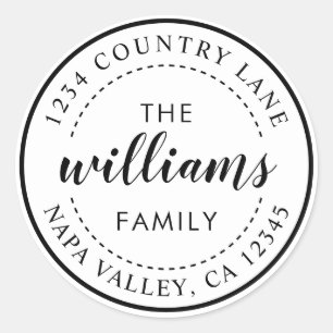 Erstellen Sie Ihre eigene moderne kalligrafische R Runder Aufkleber