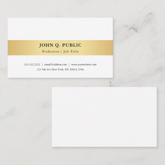 Erstellen Sie Ihre eigene moderne Minimalistische Visitenkarte (Vorne/Hinten)