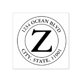 Erstellen Sie Ihre eigene moderne Monogram-Familie Gummistempel