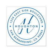 Erstellen Sie Ihre eigene moderne Monogramm-Rückse Permastempel (Design)