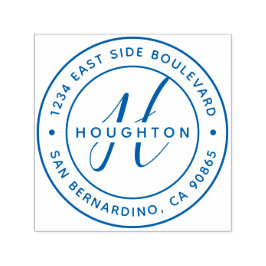 Erstellen Sie Ihre eigene moderne Monogramm-Rückse Permastempel