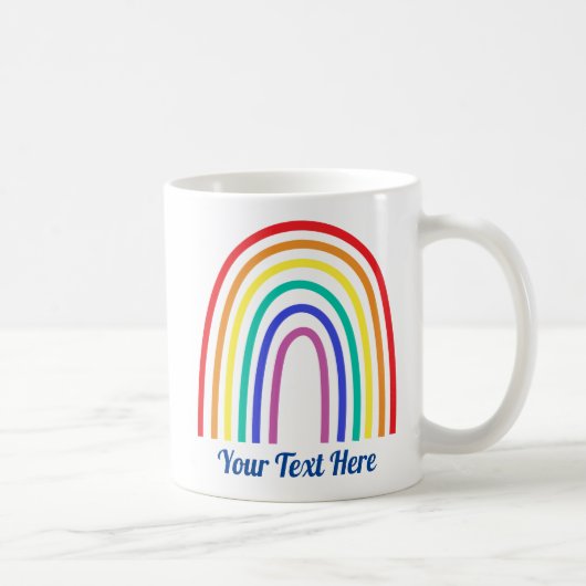 Erstellen Sie Ihre eigene moderne Regenbogenlehrer Kaffeetasse (Rechts)