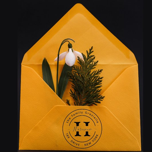 Erstellen Sie Ihre eigene moderne Runde Gummistempel