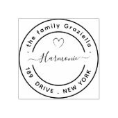 Erstellen Sie Ihre eigene moderne Runde Gummistempel (Prägung)