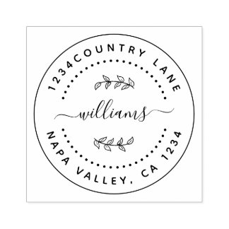 Erstellen Sie Ihre eigene moderne Runde Gummistempel