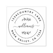 Erstellen Sie Ihre eigene moderne Runde Permastempel (Design)