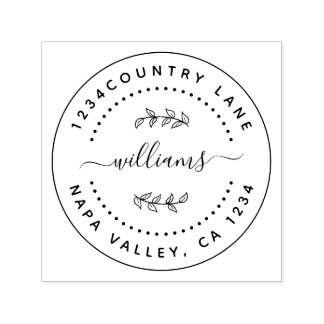 Erstellen Sie Ihre eigene moderne Runde Permastempel