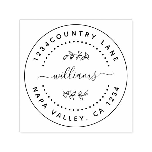 Erstellen Sie Ihre eigene moderne Runde Permastempel (Design)