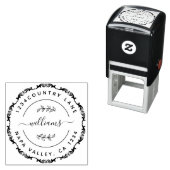 Erstellen Sie Ihre eigene moderne Runde Rückgabe S Permastempel (Beispiel)