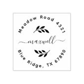 Erstellen Sie Ihre eigene moderne, runde Rücksende Gummistempel (Prägung)