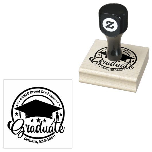 Erstellen Sie Ihre eigene moderne, runde Rücksende Gummistempel (Stempel)