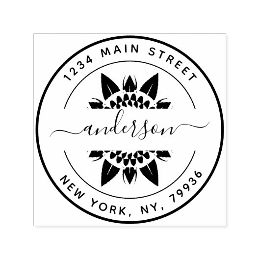 Erstellen Sie Ihre eigene moderne, runde Rücksende Permastempel (Design)