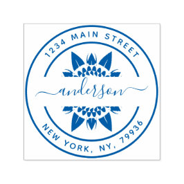 Erstellen Sie Ihre eigene moderne, runde Rücksende Permastempel