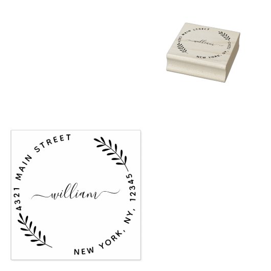 Erstellen Sie Ihre eigene moderne Rundkautschuk-Br Gummistempel (Stempel)