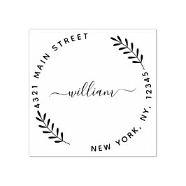 Erstellen Sie Ihre eigene moderne Rundkautschuk-Br Gummistempel