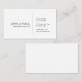 Erstellen Sie Ihre eigene moderne stilvolle Sleek  Visitenkarte (Vorne/Hinten)