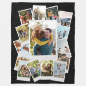 Erstellen Sie Ihre eigene Momentfilmkollage Fleecedecke (Vorderseite)