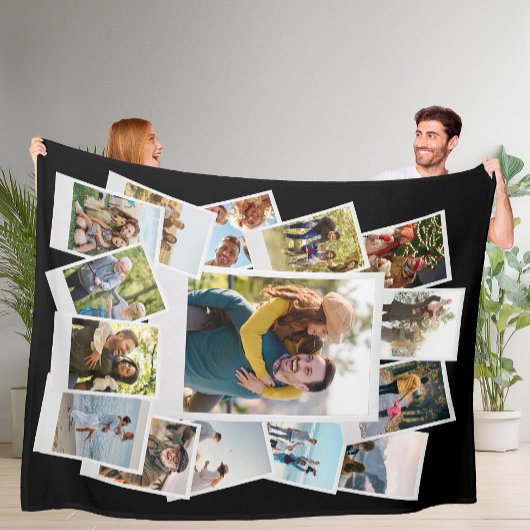 Erstellen Sie Ihre eigene Momentfilmkollage Fleecedecke