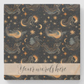 Erstellen Sie Ihre eigene Mondgottesgöttin Celesti Steinuntersetzer (Vorderseite)