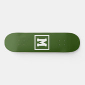 Erstellen Sie Ihre eigene Monogram-Vorlage grün un Skateboard (Horizontal)
