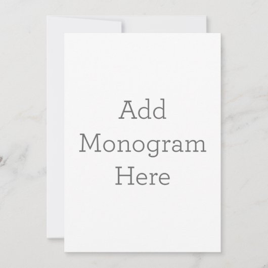 Erstellen Sie Ihre eigene Monogramm-Einladung Einladung (Vorderseite)