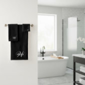 Erstellen Sie Ihre eigene Monogramm-Farbenanpassun Badhandtuch Set