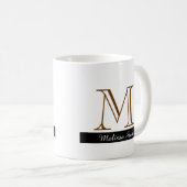 Erstellen Sie Ihre eigene Monogramm-Tasse Kaffeetasse (VorderseiteRechts)