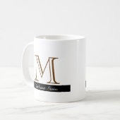 Erstellen Sie Ihre eigene Monogramm-Tasse Kaffeetasse (Vorderseite Links)
