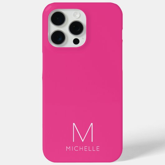 Erstellen Sie Ihre eigene Monogramm-Vorlage Modern Case-Mate iPhone Hülle (Rückseite)