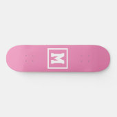 Erstellen Sie Ihre eigene Monogramm-Vorlage rosa u Skateboard (Horizontal)