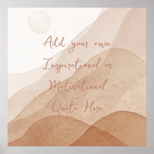 Erstellen Sie Ihre eigene Motivierend Inspiration  Poster (Vorne)