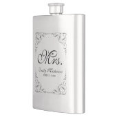 Erstellen Sie Ihre eigene Mr. Mrs. Seine Wedding M Flachmann (Links)